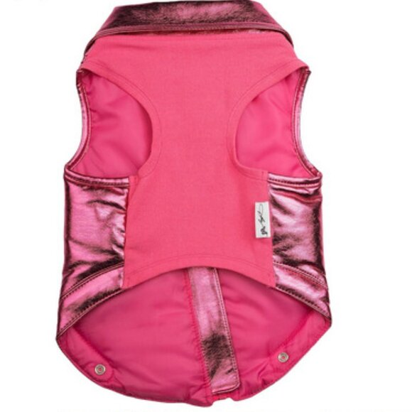 NWT ~ Doggy Parton Rhinestone Bomber Jacket for Dogs - Large, Pink - Picture 3 of 8